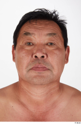 Face Man Asian Overweight Studio photo references